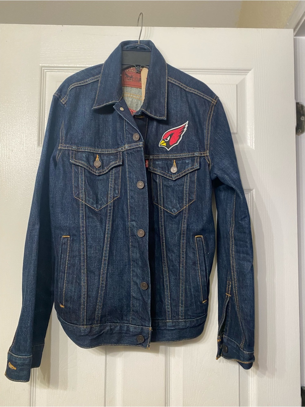 Levi's Dark Blue Denim Arizona Cardinals Jacket